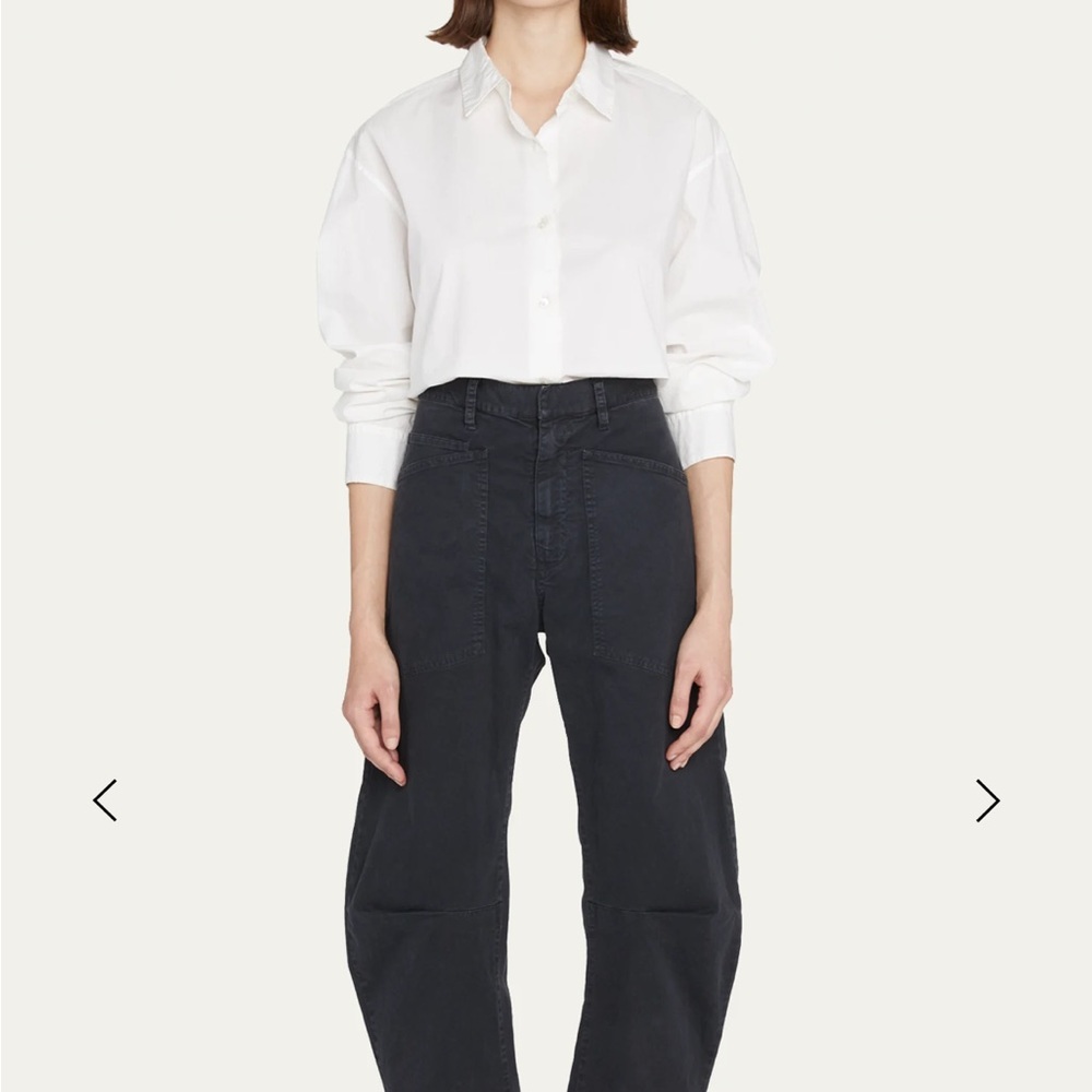 Nili Lotan Shon pant in carbon 2